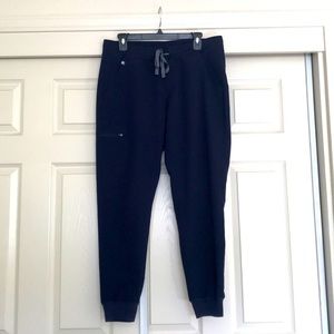 Figs Navy Zamora jogger style scrub pants
